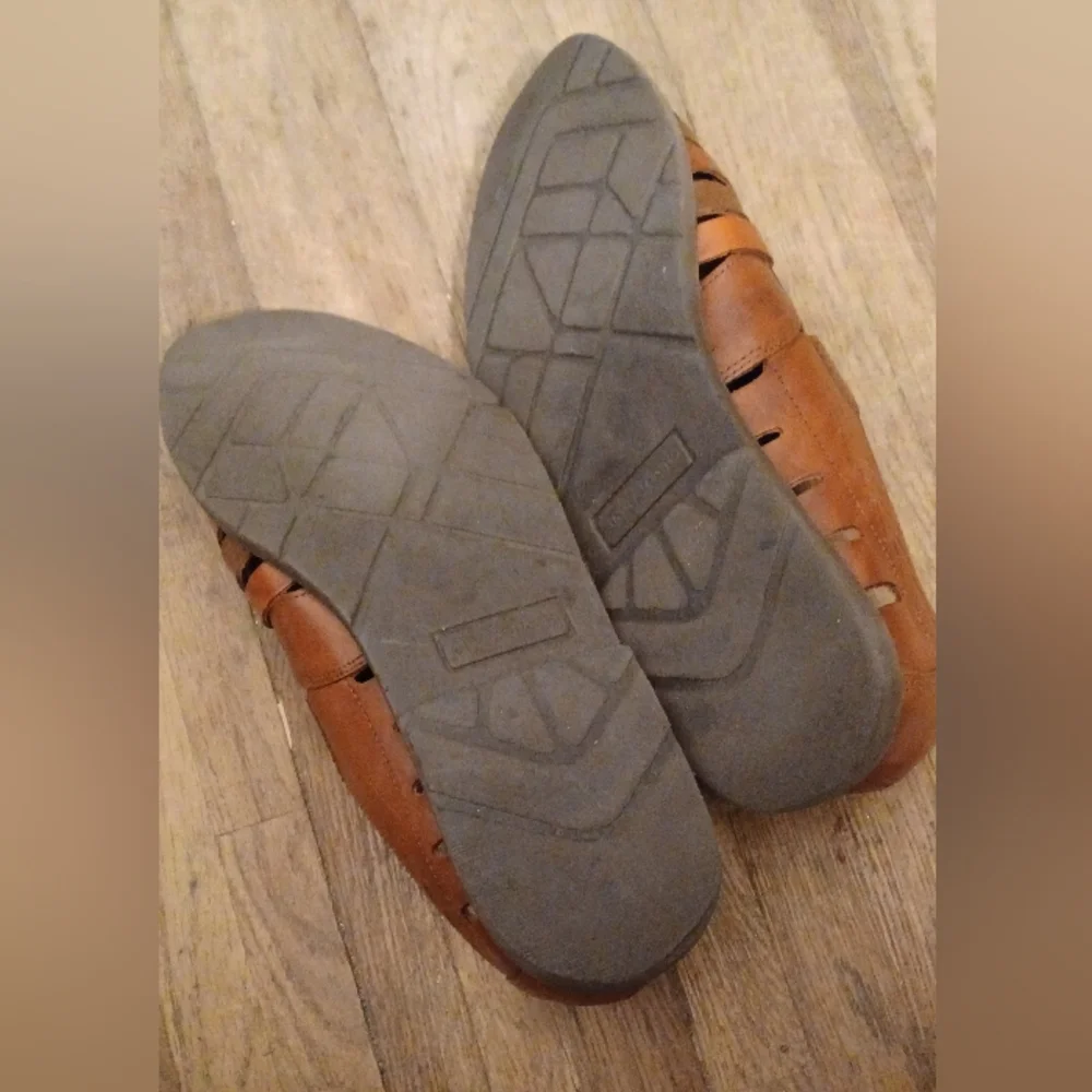 Men's Woven Tri color Leather Sandals